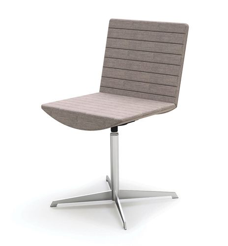 Contemporary chair - CRESCENT - burgessfurniture - indoor / fabric / metal base