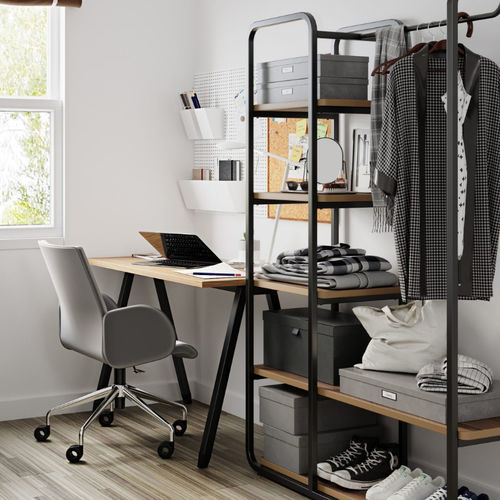 Free-standing desk - OPEN CONCEPT - burgessfurniture - contemporary / steel / wooden