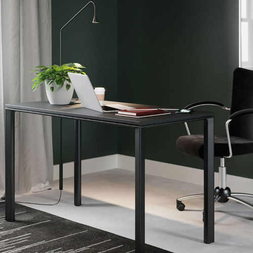Contemporary table - MEET-U® - burgessfurniture - wooden / metal base / rectangular