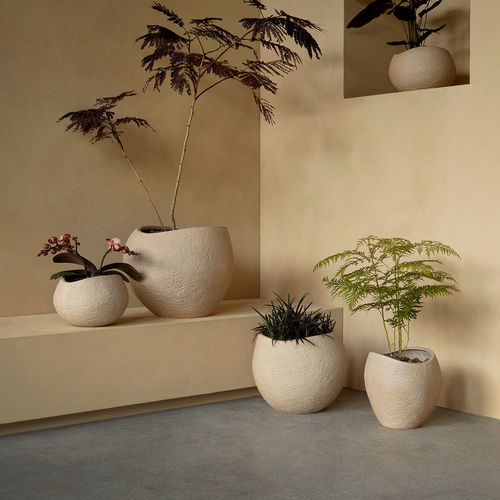Sandstone plant pot - PLANTAS - AUDO - round / home / beige