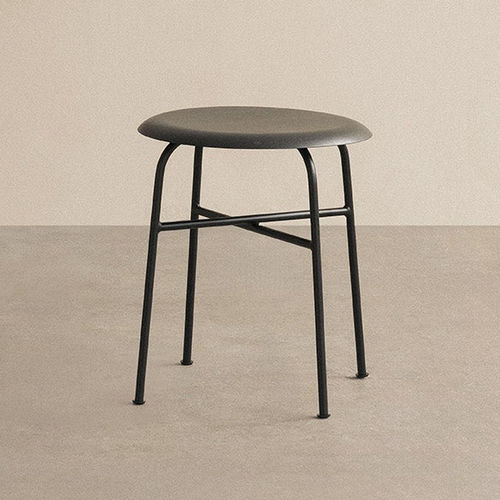 Contemporary stool - AFTEROOM - AUDO - plywood / powder-coated steel base / upholstered