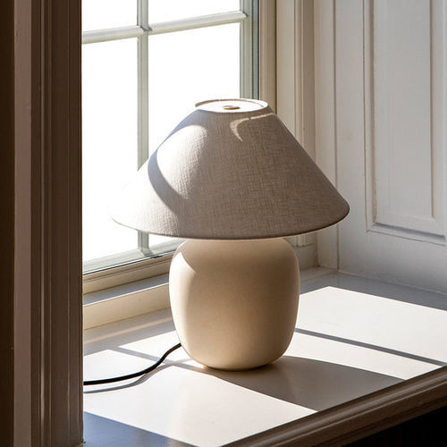 Table lamp - TORSO - AUDO - brass / steel / textile