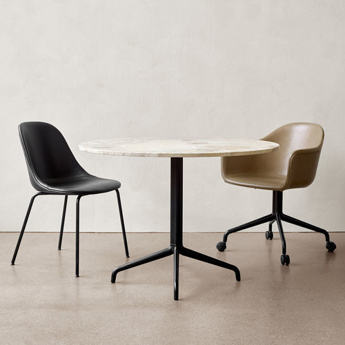 Contemporary dining chair - HARBOUR - AUDO - indoor / fabric / wooden
