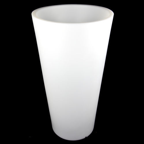 Rotomolded polyethylene planter - TOLOSA - ROTOMOD DESIGN - illuminated / contemporary / white