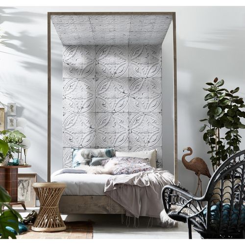 Original wallpaper - PPV012P01X6 - Koziel - vinyl / patterned / white