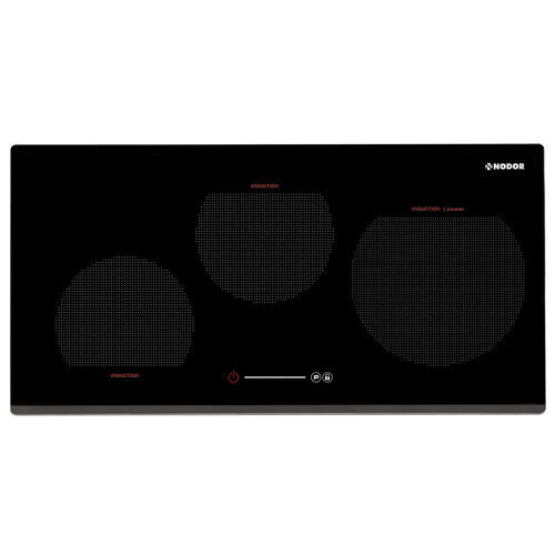 Induction cooktop - I 3070 SL BK - Nodor - 3 burner / built-in / with touch controls