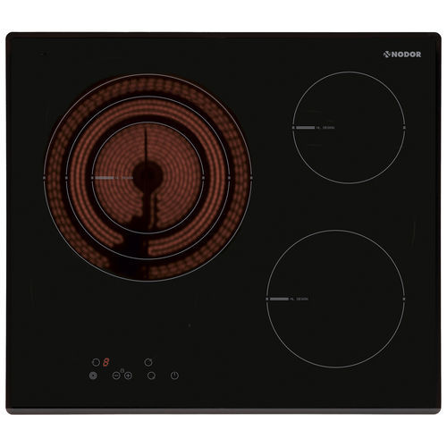 Vitroceramic cooktop V 2160 BK Nodor electric / 3 burner / builtin