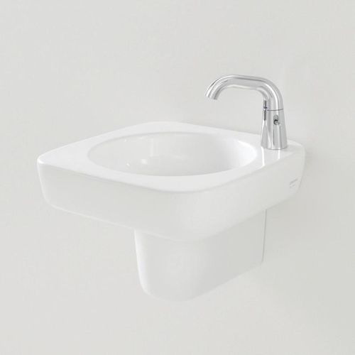 Wall-mounted washbasin - CMN869310W/CMN869300W - caroma - ceramic / square / contemporary