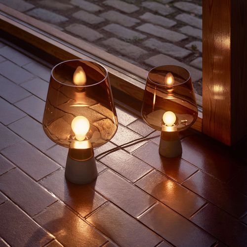 Portable lamp - LEIMU: 1009438 - iittala - glass / concrete / contemporary