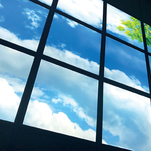 Sky Ceiling Led Panel Natura Plexiform Wall Mounted Modular