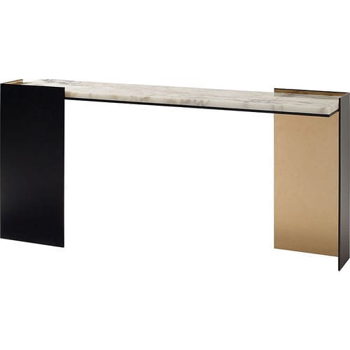 Contemporary sideboard table - WRAP - Baker Furniture Co. - hardwood / marble / bronze base