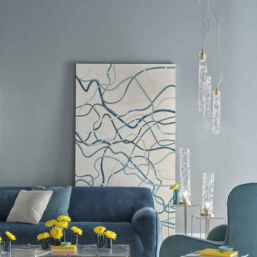 Pendant lamp - VOLARE  - Baker Furniture Co. - bronze / Murano glass / acrylic