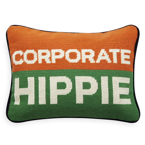 Rectangular cushion - CORPORATE HIPPIE - Jonathan Adler - patterned / wool