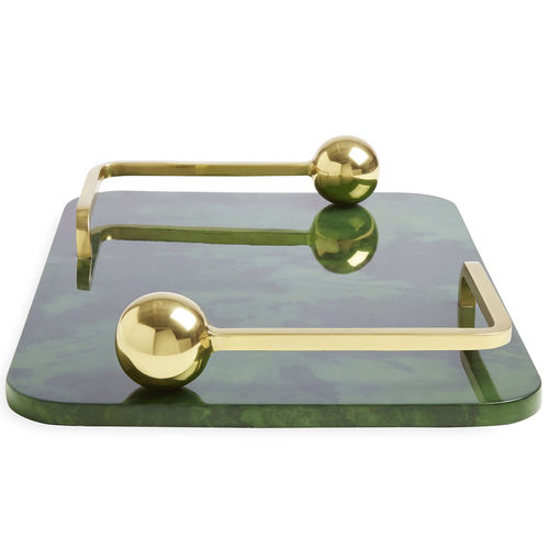 Brass serving tray - TROCADERO - Jonathan Adler - for domestic use
