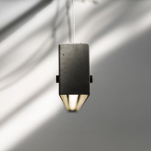 Pendant lamp - YI - BENTU DESIGN - concrete / contemporary / corded