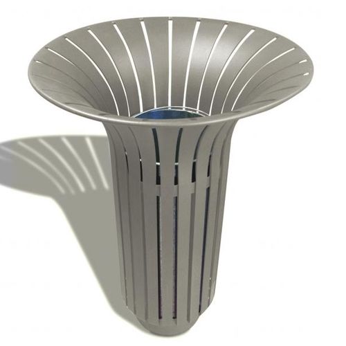 Public trash can - TULIPE  - URBAN-NT - steel / without lid / contemporary