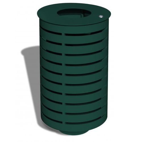 Public trash can - MALBOSC - URBAN-NT - galvanised steel / sheet steel / with built-in ashtray