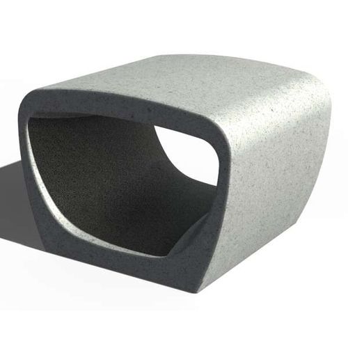 Contemporary public bench - TUBE CUBO - URBAN-NT - concrete / without backrest / without armrests