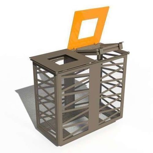 Public trash bag holder - TREILLE BI-FLUX - URBAN-NT - floor-mounted ...