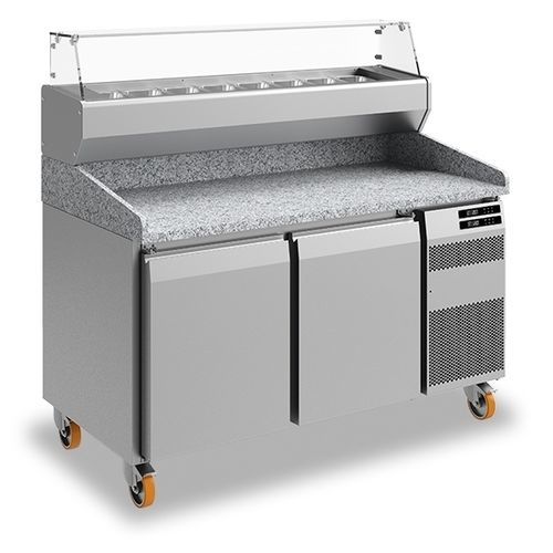 Pizza prep table - NEXT PIZZA - JORDAO - stainless steel / granite / commercial