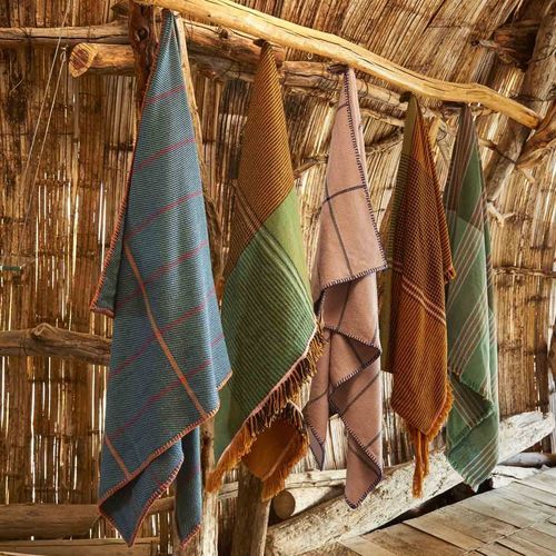 Wool throw blanket - MULERA - Ames design