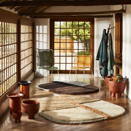 Contemporary rug - NUDO - Ames design - patterned / wool / hand-woven