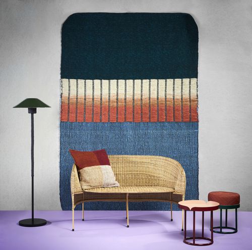 Contemporary rug - BALCONES - Ames design - striped / wool / rectangular