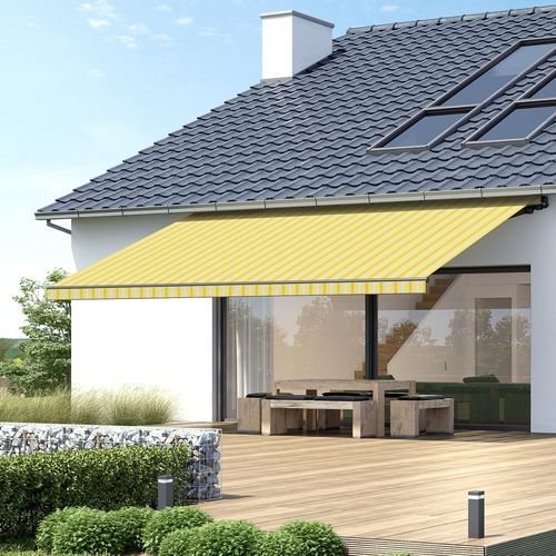 Folding-arm awning - 110 - Kadeco Sonnenschutzsysteme GmbH - manual / motorized / commercial