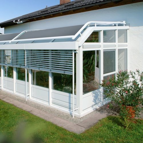 Surface mounted conservatory - 510 B + 510 C - Kadeco Sonnenschutzsysteme GmbH - fabric