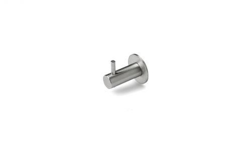 Contemporary coat hook - 14560502002 - D-Line - stainless steel / individual / bathroom