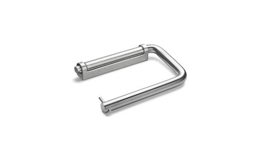 Wall-mounted toilet roll holder - 14705602243 - D-Line - stainless steel