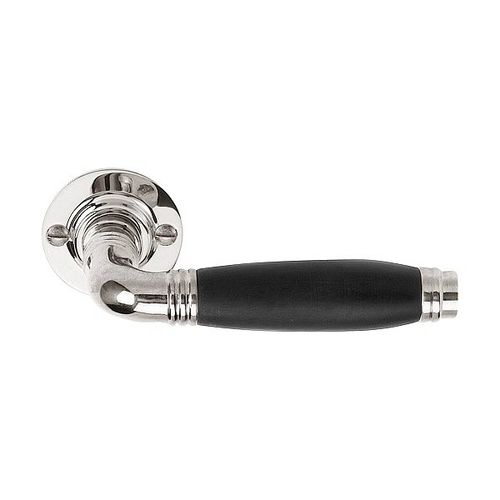 Door handle - TIMELESS 1934 - Formani - nickel / ebony / contemporary