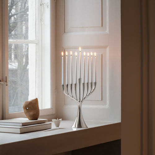 Stainless steel candle holder - COBRA  - Georg Jensen