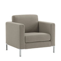 Contemporary armchair - BRERA - Sesta - fabric / upholstered / brown