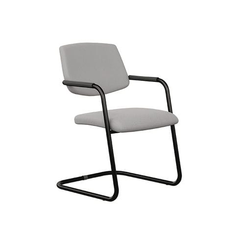 Contemporary visitor chair - PASSE-PARTOUT - Eol - indoor / fabric / cantilever