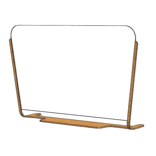Desk mounted office divider - RESPIN COV - Movidos srl - polycarbonate / Plexiglas® / aluminum
