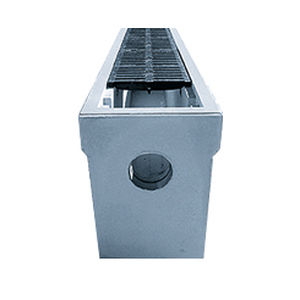 Drainage channel with grating - BG 420 - BG Graspointner - concrete / metal grate / road