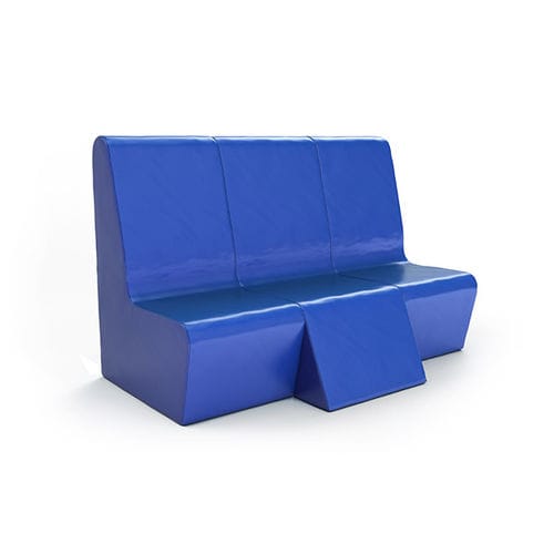 Contemporary bench - CASCADE PLUS - Pineapple - foam / with backrest / modular