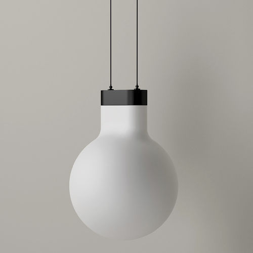 Pendant lamp - BOLD  - Omelette Editions - opal / contemporary / corded