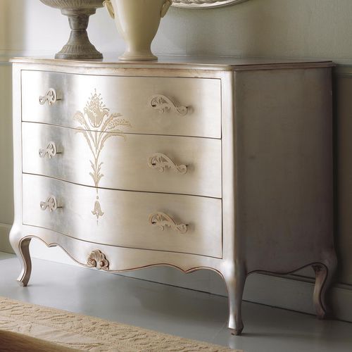 Classic chest of drawers - AIDA - Corte Zari - wooden / 3-drawer