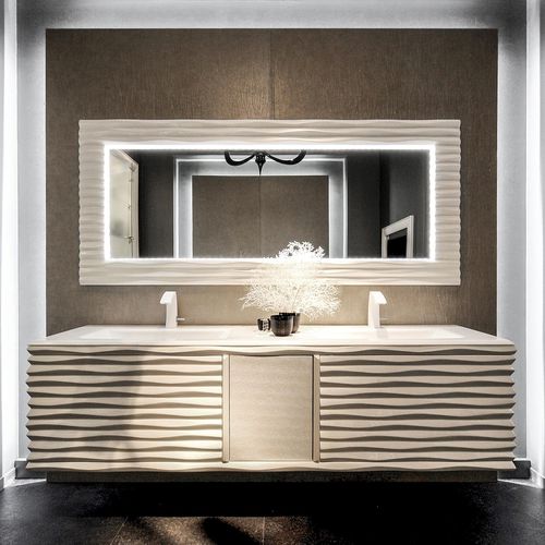 Wall-mounted sideboard - EBON - Corte Zari - contemporary / birch / plywood