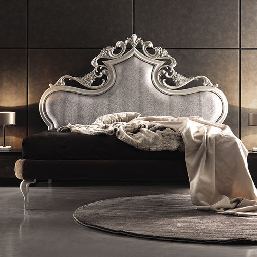 Double bed - QUEEN - Corte Zari - classic / upholstered / with headboard