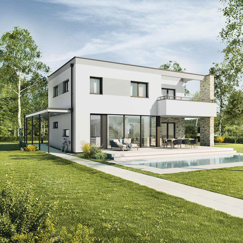 Prefab house - ESPRIT LARGE - Vario Haus - eco-friendly / modular / passive