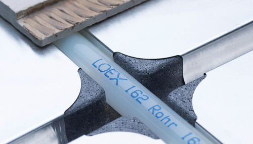 Hot water underfloor heating - HOME CORE - LOEX - residential / with expanded polystyrene panel