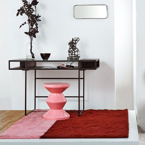 Contemporary desk - GRAPHITE - Pols Potten - aluminium / iron / glass