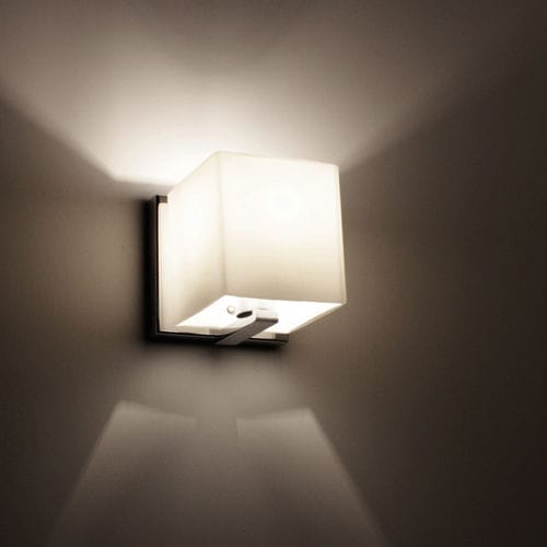 Contemporary wall light - ZEN - Seeddesign - indoor / steel / blown glass