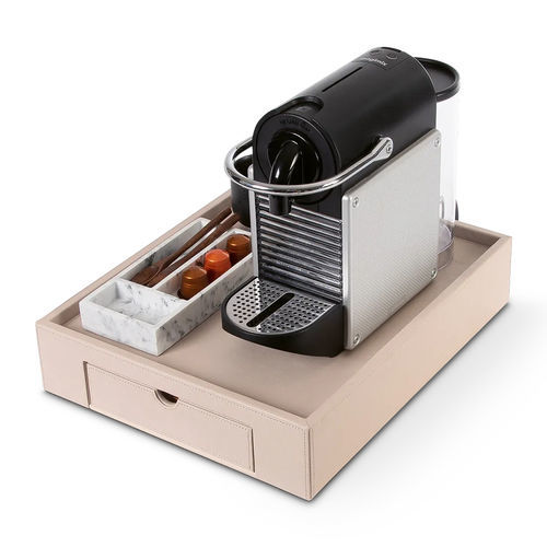 Wooden serving tray - STROMBOLI  - Bentley Europe - synthetic leather / for hotel room