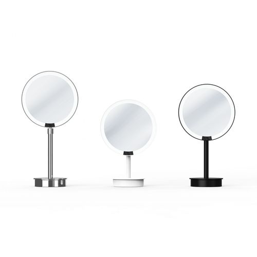 Table mirror - Klomfar GmbH - contemporary / round / stainless steel