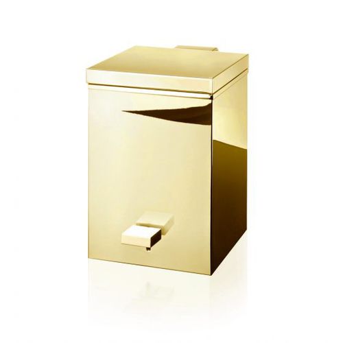 Bathroom trash can - Klomfar GmbH - chrome-plated brass / contemporary ...