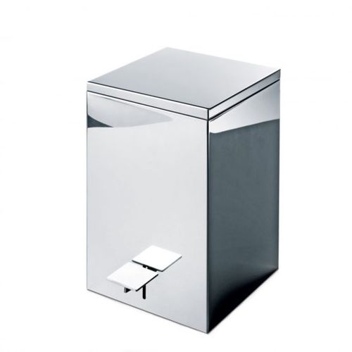 Bathroom trash can - Klomfar GmbH - polished stainless steel